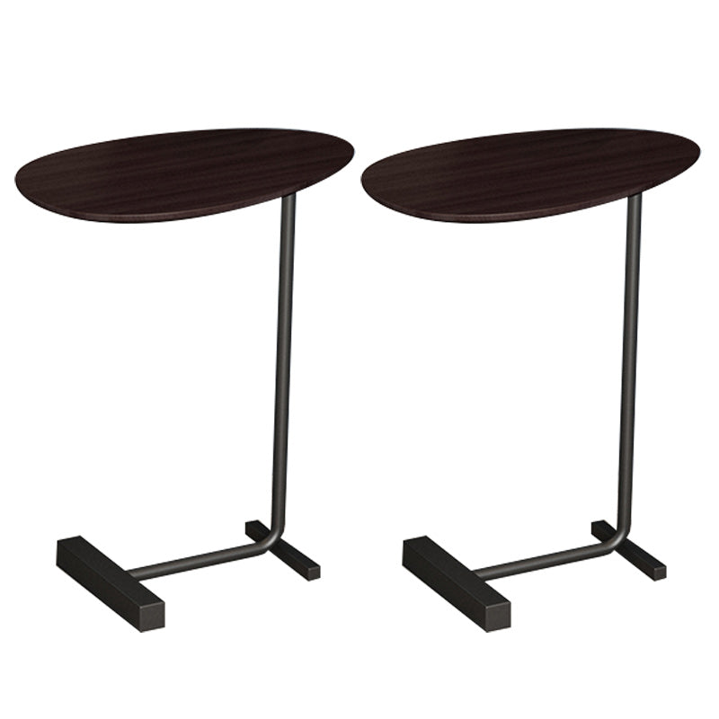 Contemporary Solid Wood Nightstand Legs Included Night Table ,23.6" Tall Dark Walnut Black 2 Piece Set Clearhalo 'Bedroom Furniture' 'furn' 'furn_night_stand' 'Furniture' 'night_stand' 'Nightstands' 6513983