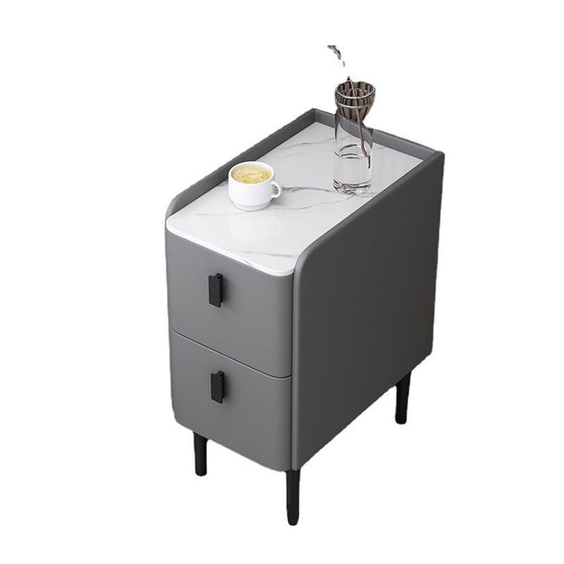 2 - Drawer Modern Accent Table Nightstand Antique Finish Bed Nightstand Clearhalo 'Bedroom Furniture' 'furn' 'furn_night_stand' 'Furniture' 'night_stand' 'Nightstands' 6514042