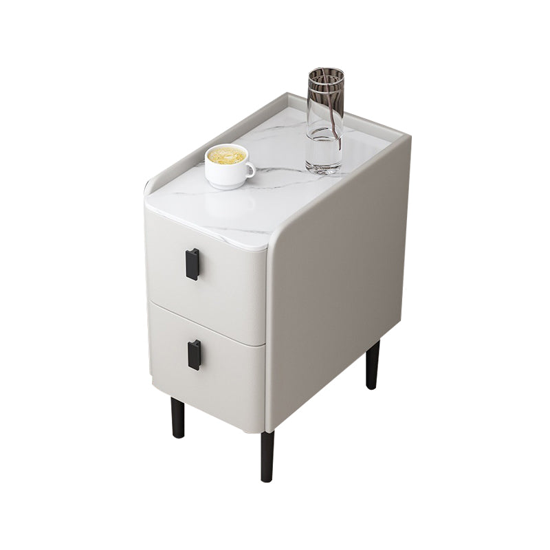 2 - Drawer Modern Accent Table Nightstand Antique Finish Bed Nightstand Clearhalo 'Bedroom Furniture' 'furn' 'furn_night_stand' 'Furniture' 'night_stand' 'Nightstands' 6514045