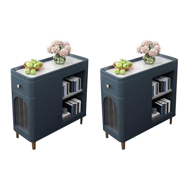 ドロワー付きのコンテンポラリーアクセントテーブルナイトスタンドストーンナイトスタンド