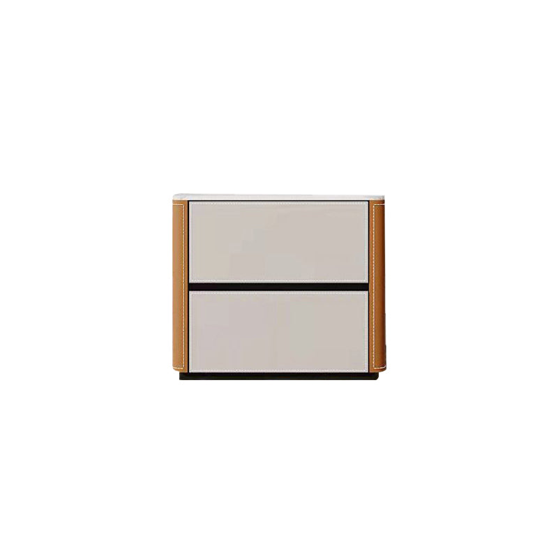 Contemporary Stone Storage Chest Bedroom Chest in White with Drawers Orange 2 Clearhalo 'Bedroom Furniture' 'Dressers & Chests' 'dressers_chests' 'furn' 'furn_dressers_chests' 'Furniture' 6520367