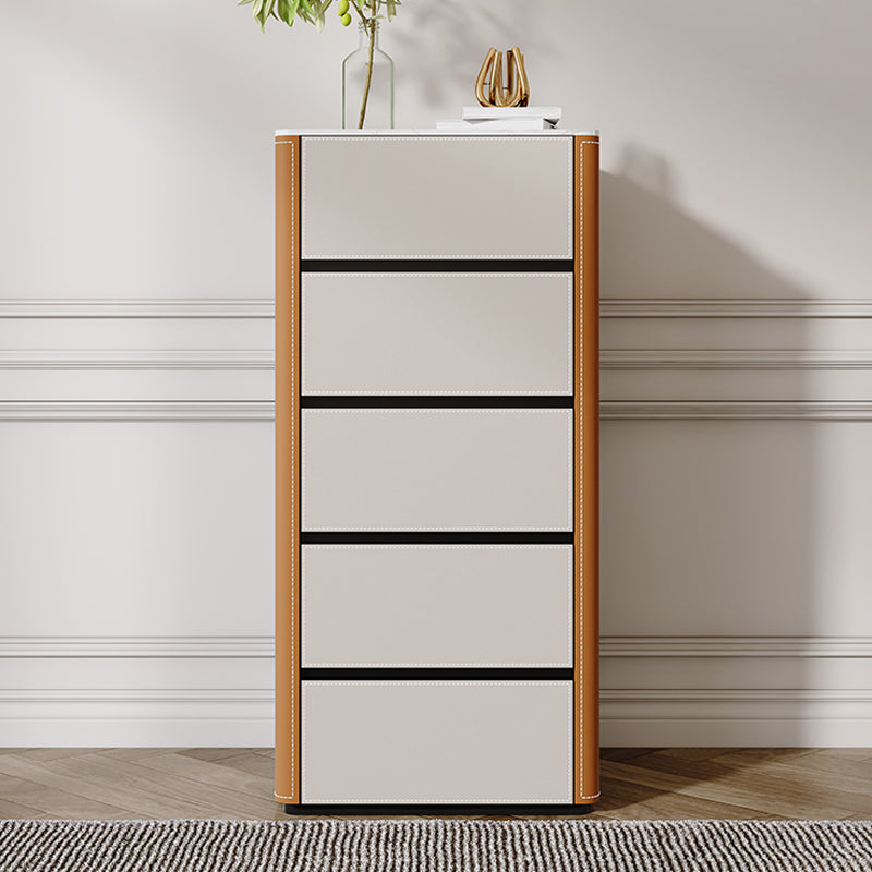 Contemporary Stone Storage Chest Bedroom Chest in White with Drawers Clearhalo 'Bedroom Furniture' 'Dressers & Chests' 'dressers_chests' 'furn' 'furn_dressers_chests' 'Furniture' 6520368