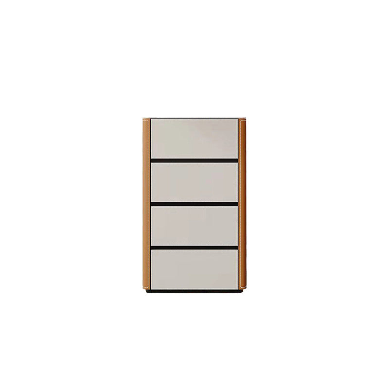 Contemporary Stone Storage Chest Bedroom Chest in White with Drawers Orange 4 Clearhalo 'Bedroom Furniture' 'Dressers & Chests' 'dressers_chests' 'furn' 'furn_dressers_chests' 'Furniture' 6520370