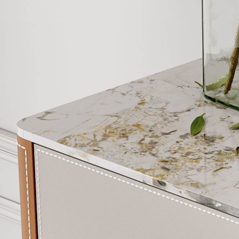 Contemporary Stone Storage Chest Bedroom Chest in White with Drawers Clearhalo 'Bedroom Furniture' 'Dressers & Chests' 'dressers_chests' 'furn' 'furn_dressers_chests' 'Furniture' 6520381