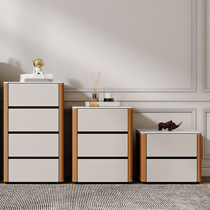 Contemporary Stone Storage Chest Bedroom Chest in White with Drawers Clearhalo 'Bedroom Furniture' 'Dressers & Chests' 'dressers_chests' 'furn' 'furn_dressers_chests' 'Furniture' 6520384