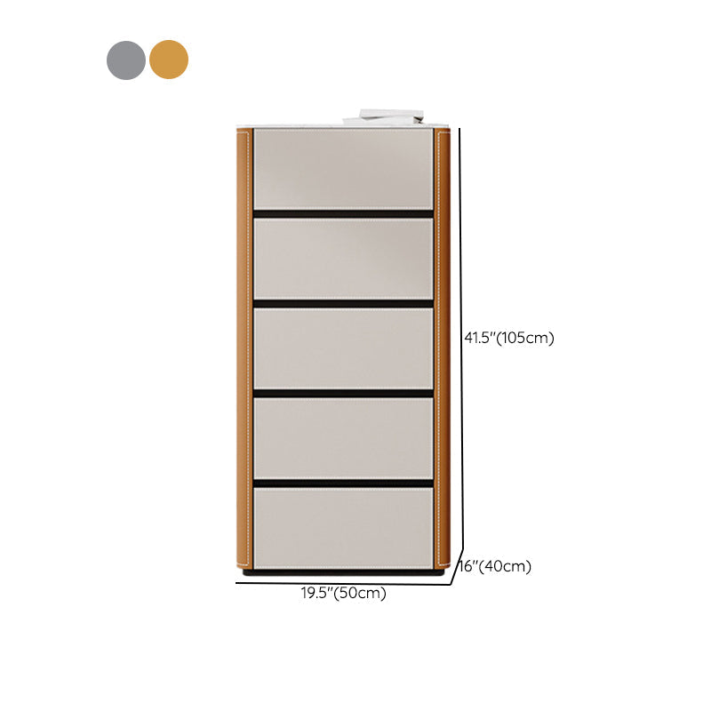 Contemporary Stone Storage Chest Bedroom Chest in White with Drawers Clearhalo 'Bedroom Furniture' 'Dressers & Chests' 'dressers_chests' 'furn' 'furn_dressers_chests' 'Furniture' 6520391
