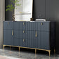 Commode en bois manufacturé avec coffre de rangement Classic Glam de 15,21 pouces
