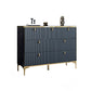 Commode en bois manufacturé avec coffre de rangement Classic Glam de 15,21 pouces
