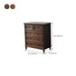 Commode de rangement en bois massif, commode traditionnelle avec tiroirs