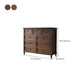 Commode de rangement en bois massif, commode traditionnelle avec tiroirs