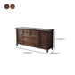 Commode de rangement en bois massif, commode traditionnelle avec tiroirs