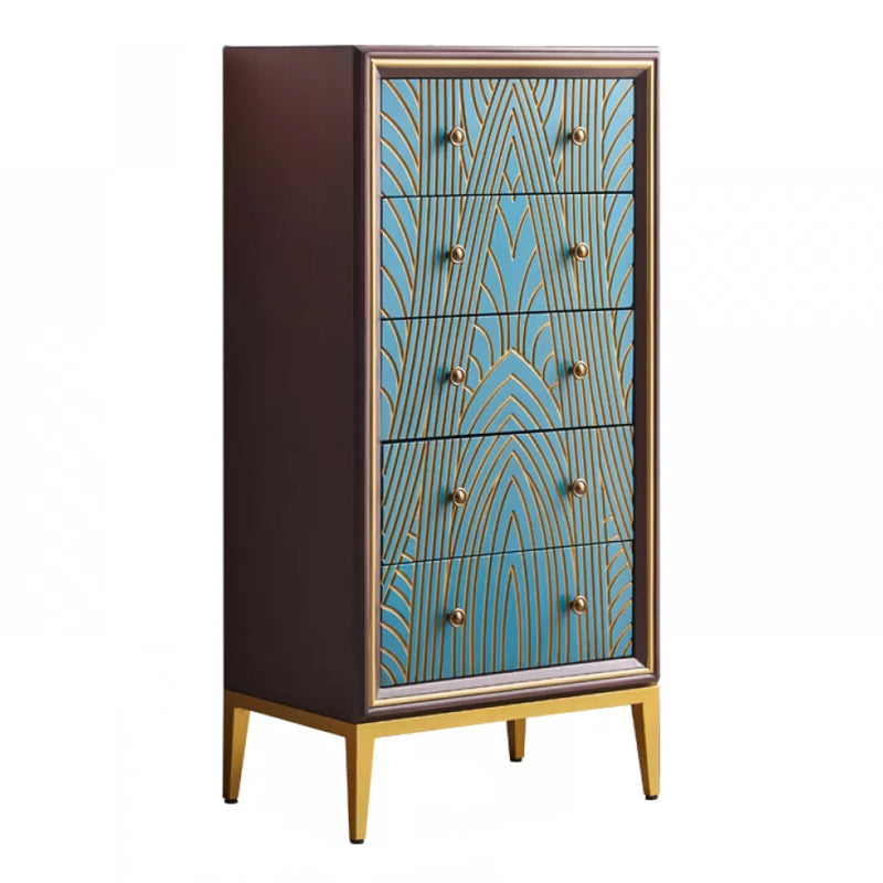 Manufactured Wood Storage Chest Glam Style Storage Chest Dresser