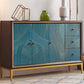 Manufactured Wood Storage Chest Glam Style Storage Chest Dresser