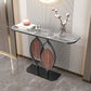 Stone Modern Console Table Scratch Resistant 31.5" Tall End Table 47"L x 12"W x 31"H Gray-White Clearhalo 'Console Tables' 'console_tables' 'Entry & Mudroom Furniture' 'furn' 'furn_console_tables' 'Furniture' 6520667