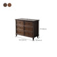 Commode de rangement en bois massif, commode traditionnelle avec tiroirs