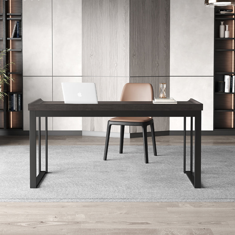 Escritorio de madera de ingeniería contemporánea escritorio de la oficina rectangular de dormitorio con piernas