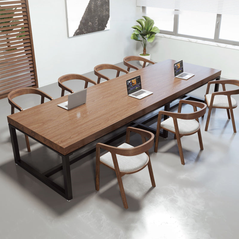 Escritorio de escritura rectangular de madera maciza 29.53 "escritorio de oficina alto de alto