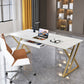 29,25 pollici H Classic Glam Office Desk White RECTALGLY Desk