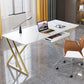29,25 pollici H Classic Glam Office Desk White RECTALGLY Desk