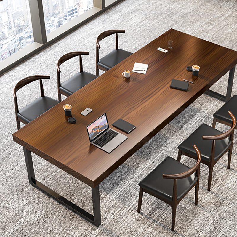 29.25-inch Hoogte Modern Writing Desk Rectangle vaste houten kantoor bureau