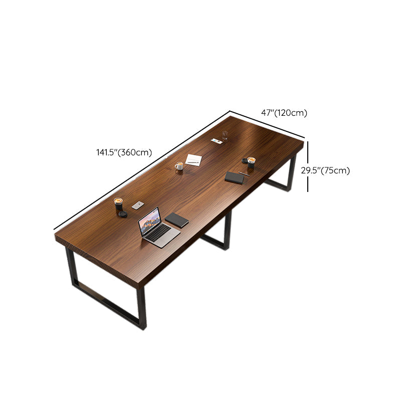 29.25-inch Hoogte Modern Writing Desk Rectangle vaste houten kantoor bureau