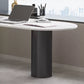 Schiereiland Pedestal Office Desk Glam Writing Desk met metalen benen