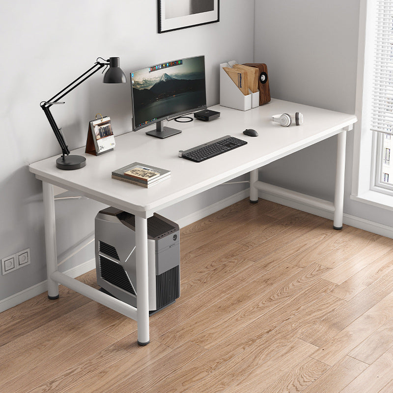 Industrial Curved Office Desk Antique Finish Wooden Computer Desk Clearhalo 'furn' 'furn_office_desk' 'Furniture' 'Office Desks' 'Office Furniture' 'office_desk' 6521693