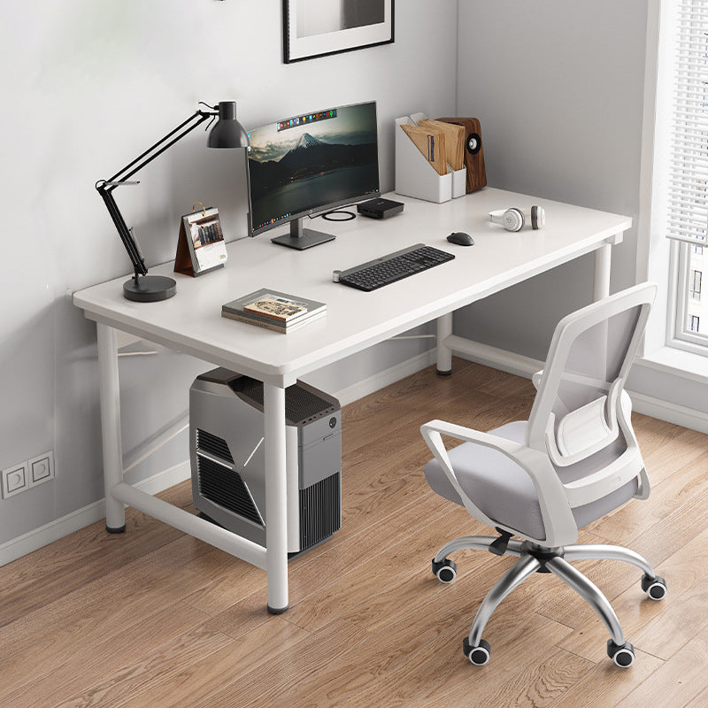 Industrial Curved Office Desk Antique Finish Wooden Computer Desk Clearhalo 'furn' 'furn_office_desk' 'Furniture' 'Office Desks' 'Office Furniture' 'office_desk' 6521694