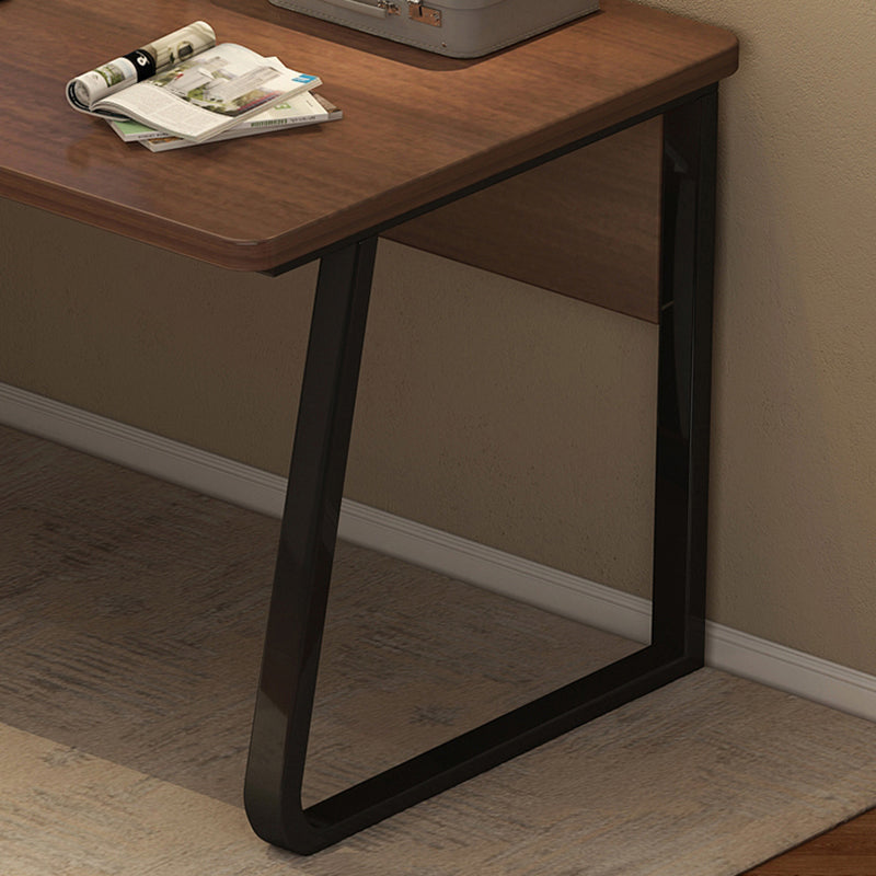 23.62 "W Industrial Office Desk Antique Finish gebogen computerbureau