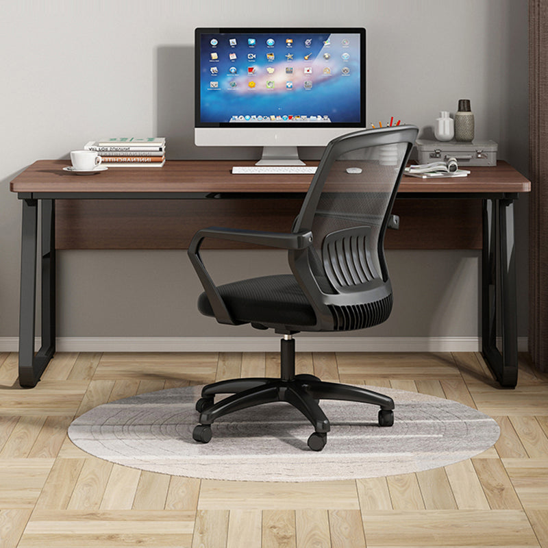 23.62 "W Industrial Office Desk Antique Finish gebogen computerbureau