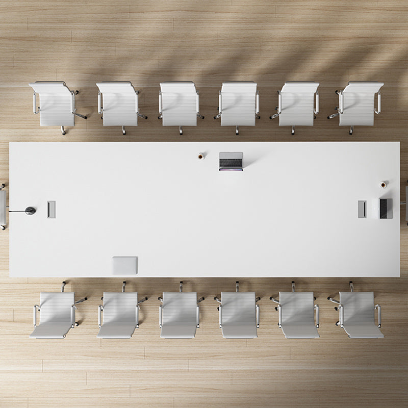 29,25 pollici di scrivania di rettangolo in legno contemporaneo da 29,25 pollici