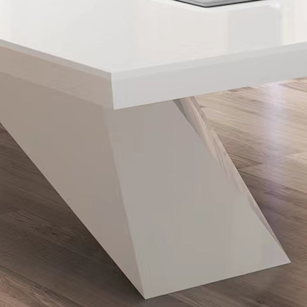 29,25 pollici di scrivania di rettangolo in legno contemporaneo da 29,25 pollici