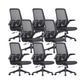 Modern Desk Chair Mesh Verstelbare conferentiestoel Hoge rugstoel met wielen
