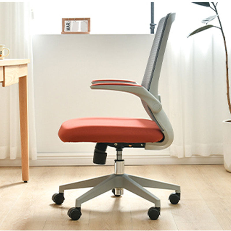 Contemporary Breathable Air Grid Chair Microfiber Desk Mid Back Chair Clearhalo 'furn' 'furn_office_chair' 'Furniture' 'Office Chairs' 'Office Furniture' 'office_chair' 6522405