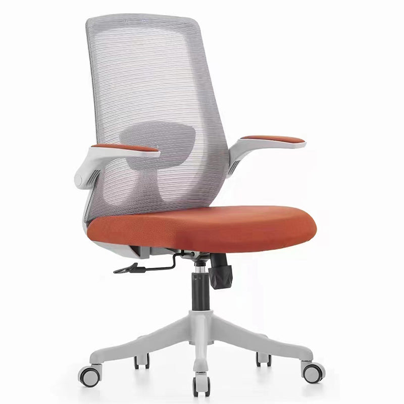 Contemporary Breathable Air Grid Chair Microfiber Desk Mid Back Chair Clearhalo 'furn' 'furn_office_chair' 'Furniture' 'Office Chairs' 'Office Furniture' 'office_chair' 6522414