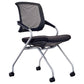 Modern Breathable Air Grid Swivel Chair Microfiber Side Mid-Back Office Chair