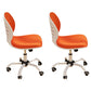 Contemporary Breathable Air Grid Swivel Chair Microfiber Desk Mid Back Chair