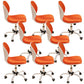 Contemporary Breathable Air Grid Swivel Chair Microfiber Desk Mid Back Chair