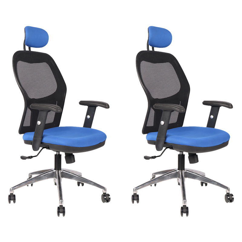 モダンなデスクチェアスイベルメッシュコンピューターチェアホイール付きハイバックチェア