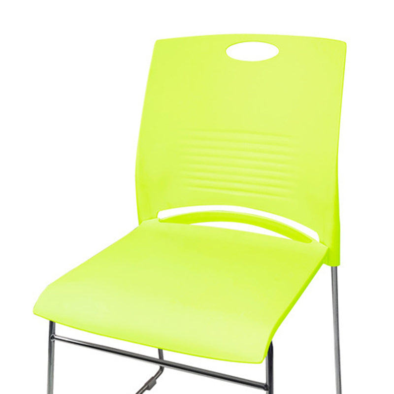 Sedia da scrivania moderna larga 21 pollici, senza ruote, sedia da conferenza senza braccioli