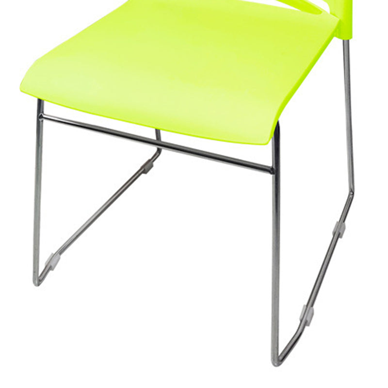 Sedia da scrivania moderna larga 21 pollici, senza ruote, sedia da conferenza senza braccioli