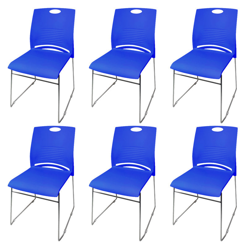 Sedia da scrivania moderna larga 21 pollici, senza ruote, sedia da conferenza senza braccioli