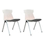 Modern Armless Chair Mid-Back Mesh Desk Chair in Black/Green/Orange/Blue/Red Black 2 Piece Set Clearhalo 'furn' 'furn_office_chair' 'Furniture' 'Office Chairs' 'Office Furniture' 'office_chair' 6522562