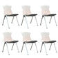 Modern Armless Chair Mid-Back Mesh Desk Chair in Black/Green/Orange/Blue/Red Black 6 Piece Set Clearhalo 'furn' 'furn_office_chair' 'Furniture' 'Office Chairs' 'Office Furniture' 'office_chair' 6522566