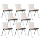 Modern Armless Chair Mid-Back Mesh Desk Chair in Black/Green/Orange/Blue/Red Black 8 Piece Set Clearhalo 'furn' 'furn_office_chair' 'Furniture' 'Office Chairs' 'Office Furniture' 'office_chair' 6522568