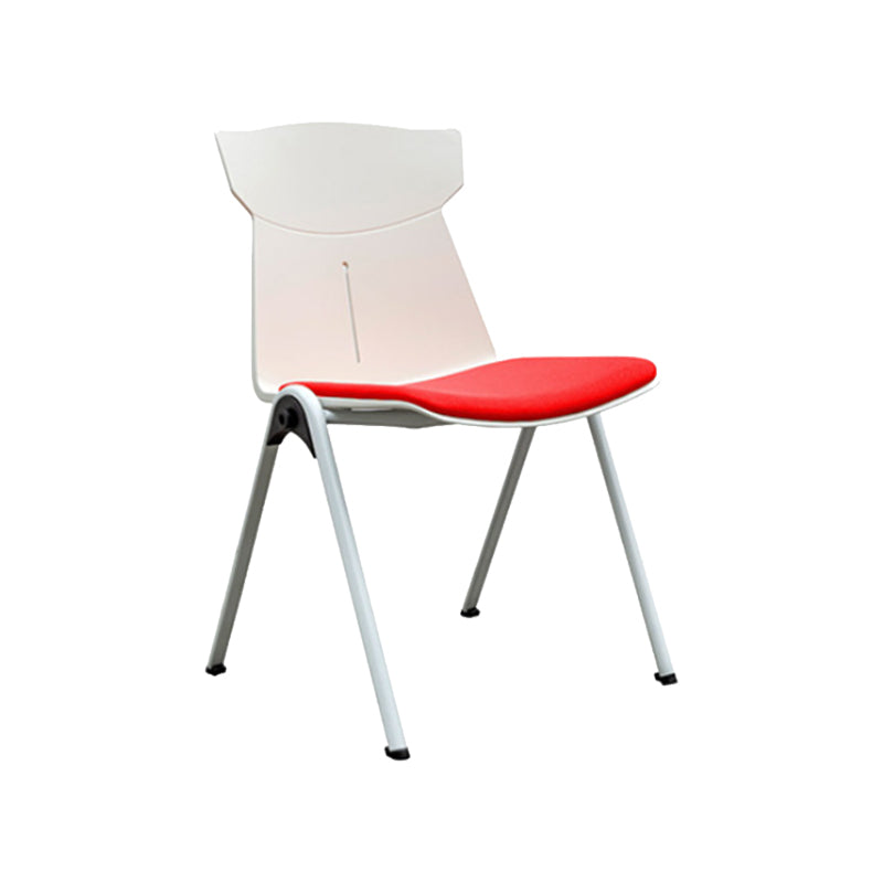 Modern Armless Chair Mid-Back Mesh Desk Chair in Black/Green/Orange/Blue/Red Red 1 Piece Clearhalo 'furn' 'furn_office_chair' 'Furniture' 'Office Chairs' 'Office Furniture' 'office_chair' 6522569