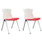 Modern Armless Chair Mid-Back Mesh Desk Chair in Black/Green/Orange/Blue/Red Red 2 Piece Set Clearhalo 'furn' 'furn_office_chair' 'Furniture' 'Office Chairs' 'Office Furniture' 'office_chair' 6522571