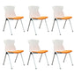 Modern Armless Chair Mid-Back Mesh Desk Chair in Black/Green/Orange/Blue/Red Yellow 6 Piece Set Clearhalo 'furn' 'furn_office_chair' 'Furniture' 'Office Chairs' 'Office Furniture' 'office_chair' 6522580