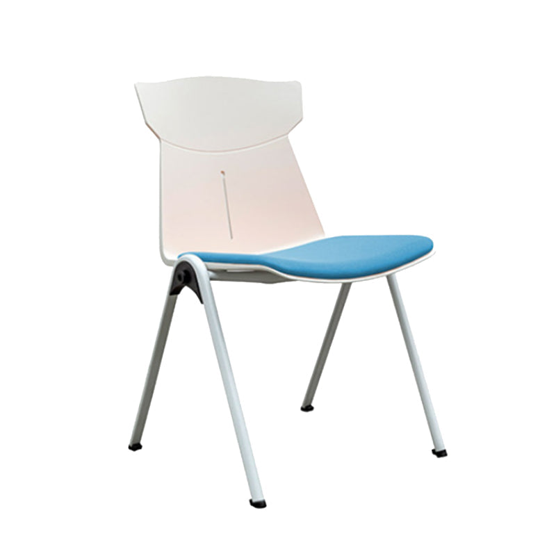 Modern Armless Chair Mid-Back Mesh Desk Chair in Black/Green/Orange/Blue/Red Blue 1 Piece Clearhalo 'furn' 'furn_office_chair' 'Furniture' 'Office Chairs' 'Office Furniture' 'office_chair' 6522582