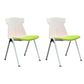 Modern Armless Chair Mid-Back Mesh Desk Chair in Black/Green/Orange/Blue/Red Green 2 Piece Set Clearhalo 'furn' 'furn_office_chair' 'Furniture' 'Office Chairs' 'Office Furniture' 'office_chair' 6522587